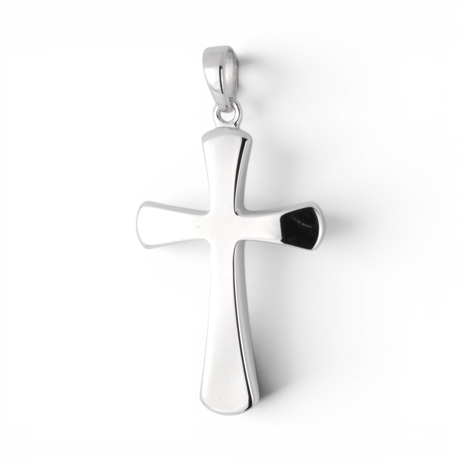 Schmidt Kreuz Anhänger aus 925 Silber für Herren und Damen, 30,7x18,6mm, silberfarben