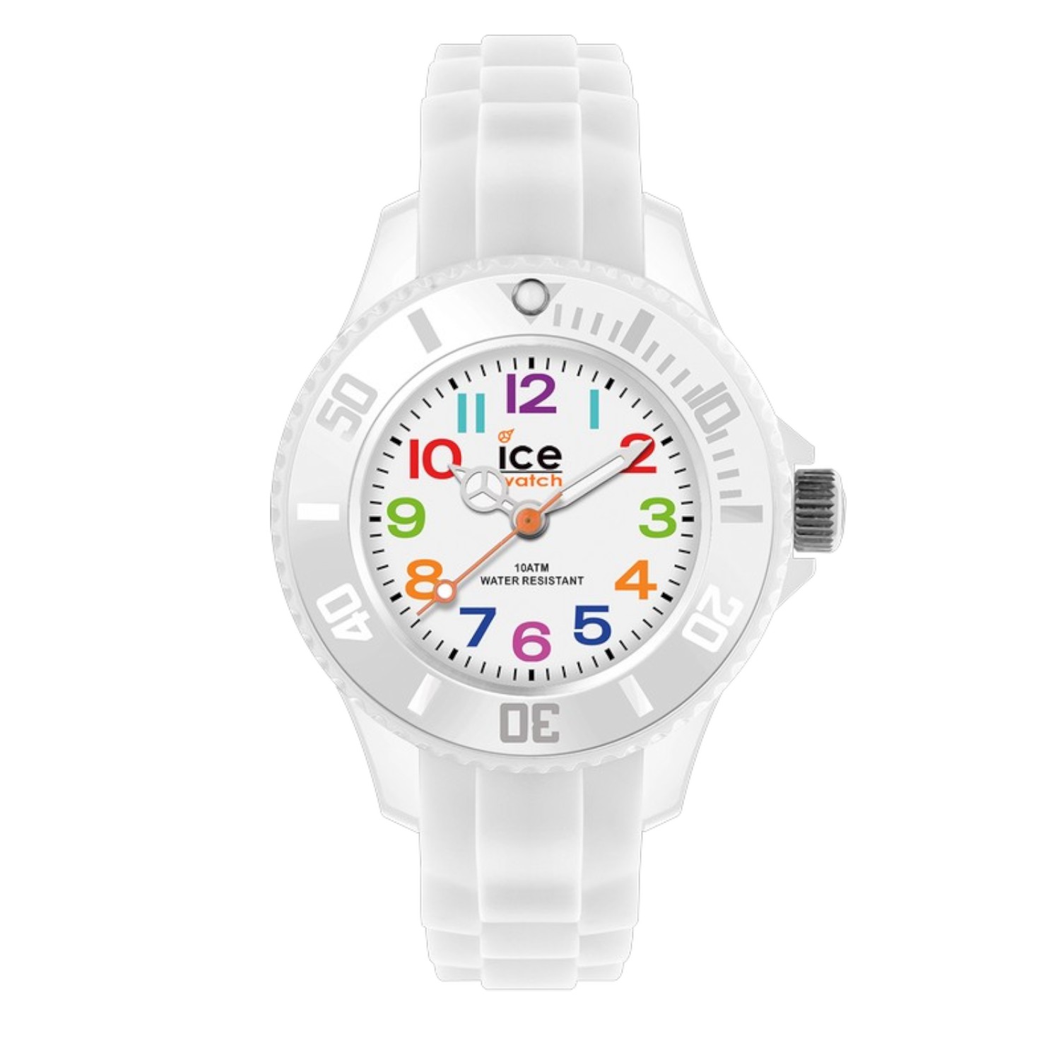 Ice Watch Damen Armbanduhr Ice-Mini-White-Mini, 27mm Kunststoffgehäuse, Quarz-Analog, 10 Bar wasserdicht