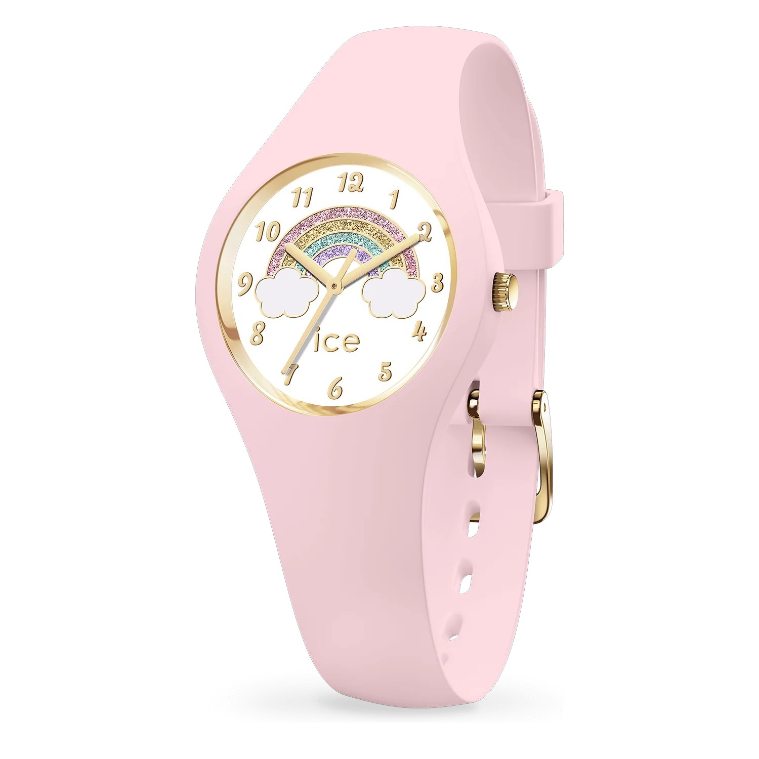 ICE Watch Armbanduhr Fantasia Rainbow Pink für Kinder, 28mm Edelstahl, Quarz, 10 Bar wasserdicht