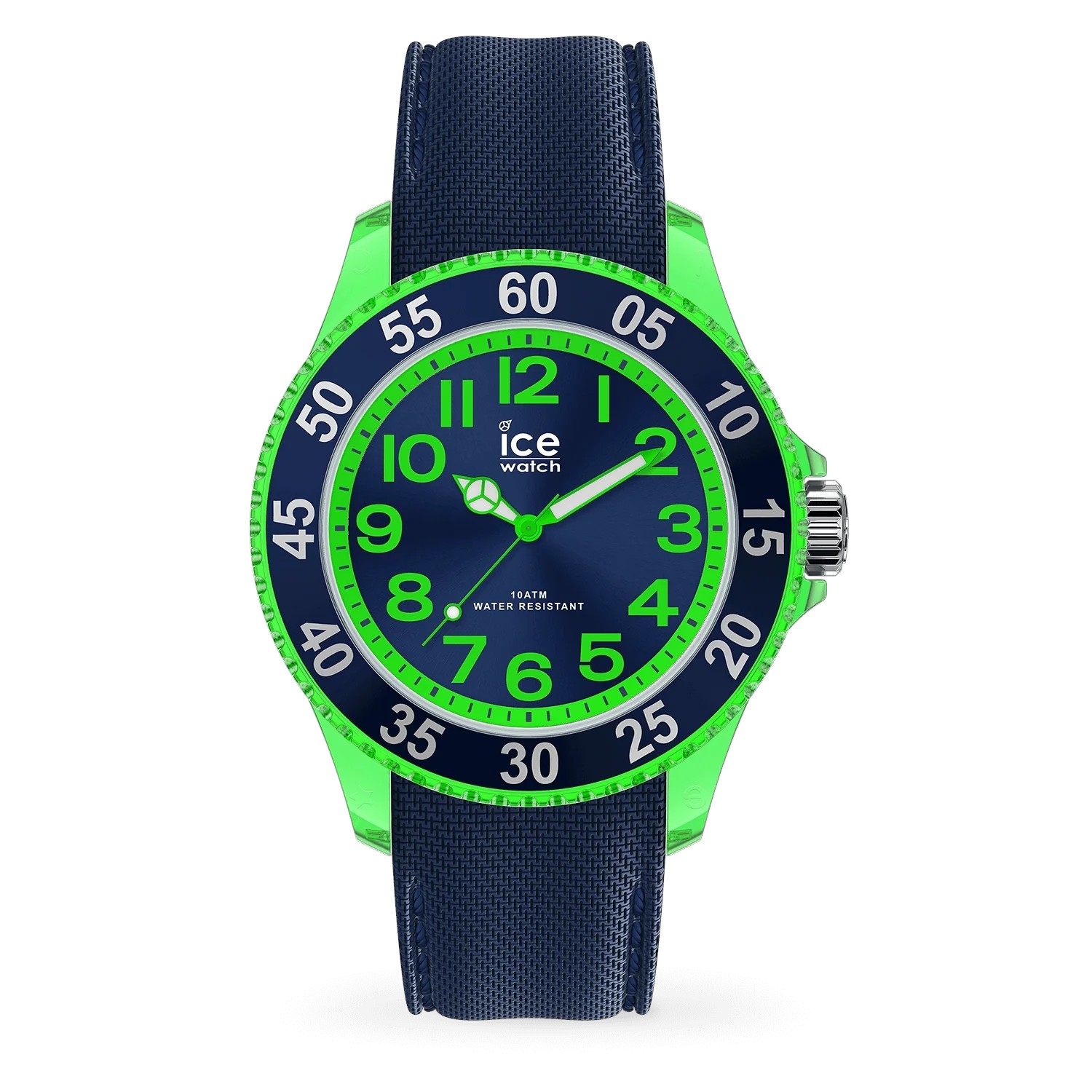 ICE Watch Kinder Armbanduhr Dino blau-grün, 28mm Quarz-Analog, 10 Bar wasserdicht, Mineralglas