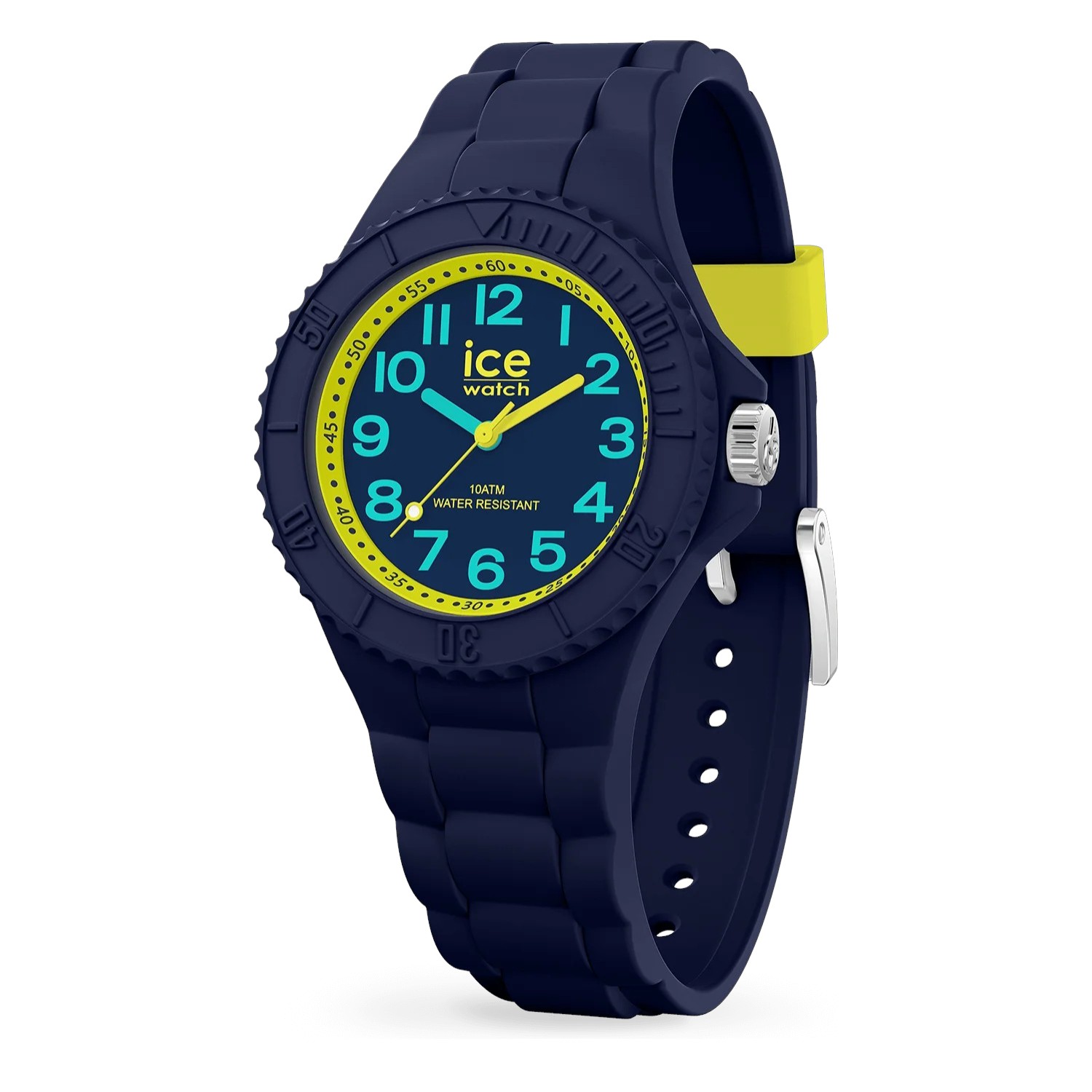 ICE hero Kinderarmbanduhr Dark Blue Invaders von Ice Watch – Blau, Gelb, 30mm, Quarz, 10 Bar wasserdicht