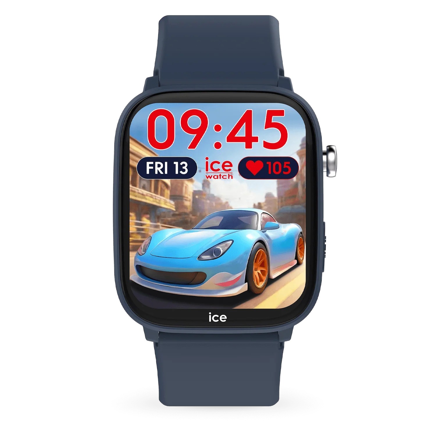 ICE smart 3.0 Herren Smartwatch in Blau-Grün mit Apple Find My, 42 mm Gehäuse, Kunststoffarmband