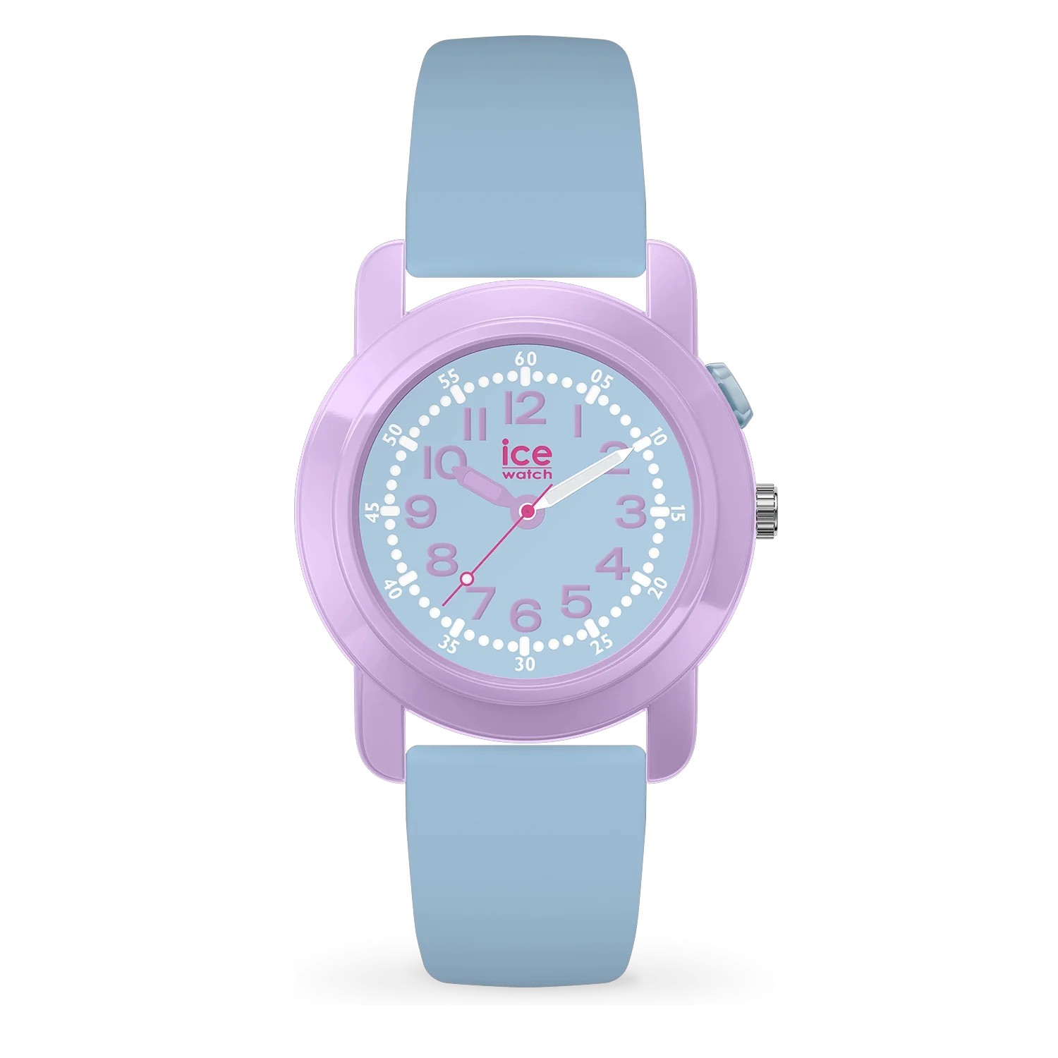 ICE smart RD 3.0 Kinderarmbanduhr blau-violett mit Quarz-Analog-Uhrwerk und Apple Find My, 34 mm