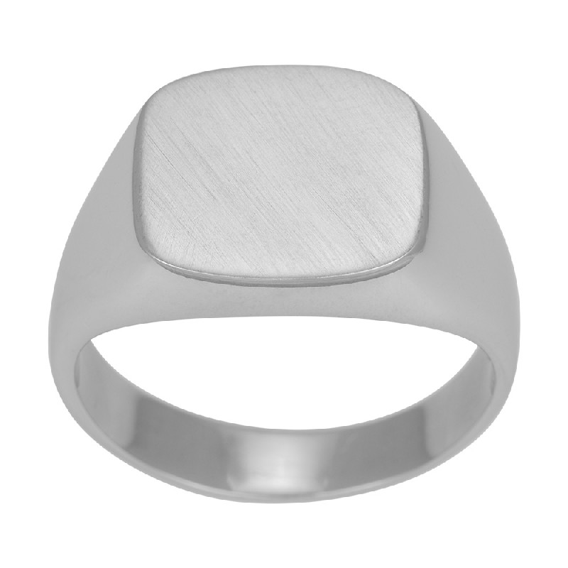 Son of Noa Siegelring matt aus 925 Silber für Herren und Damen, Ringgröße 62, silberfarben
