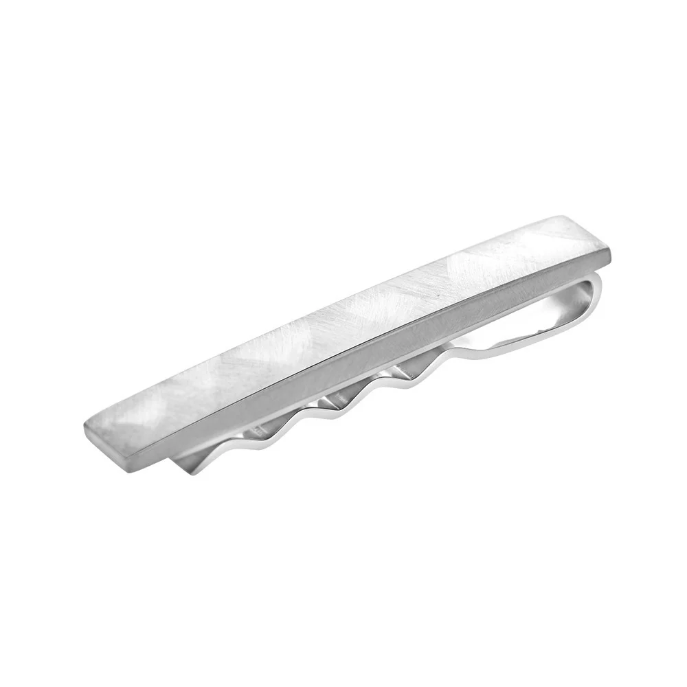 Edelstahl Krawattennadel für Herren von Son of Noa – silberfarbener Ansteckschmuck, 60x8mm