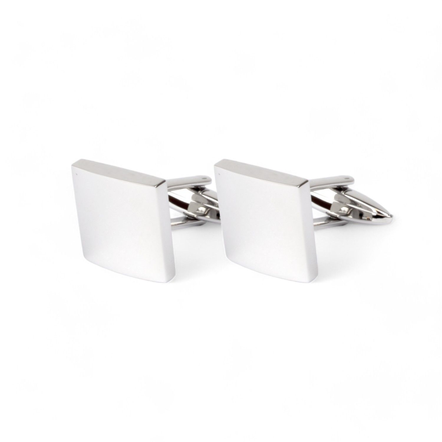 Son of Noa Edelstahl Manschettenknöpfe für Herren, 15mm, silberfarben, stilvolles Accessoire