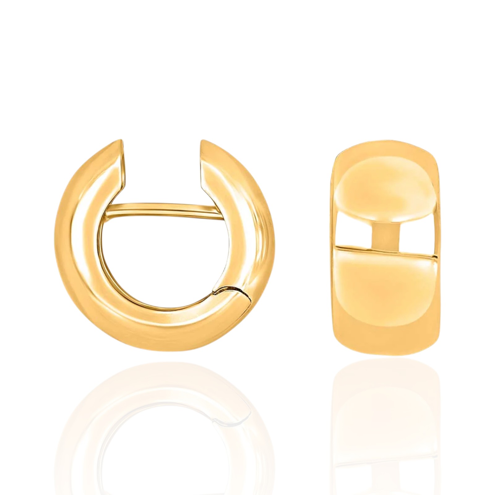 Heide Heinzendorff System-Creolen Lili aus vergoldetem Silber 15x8mm für Damen in Goldfarben