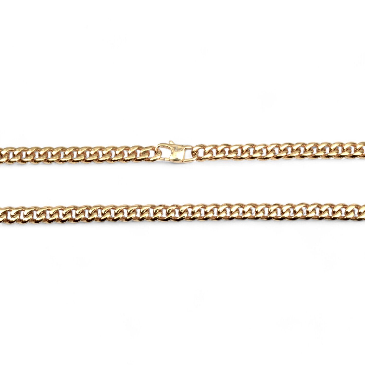 SON Panzer Halskette aus Edelstahl in Gold für Herren, 55 cm lang, 6,6 mm breit - Son of Noa