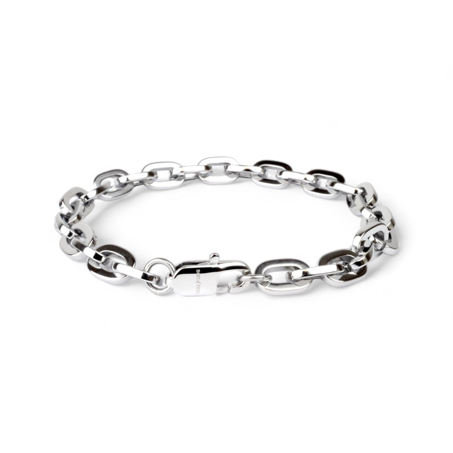 SON Stahl Armband 21cm für Herren aus Edelstahl in Silber – stilvoller Armschmuck von Son of Noa