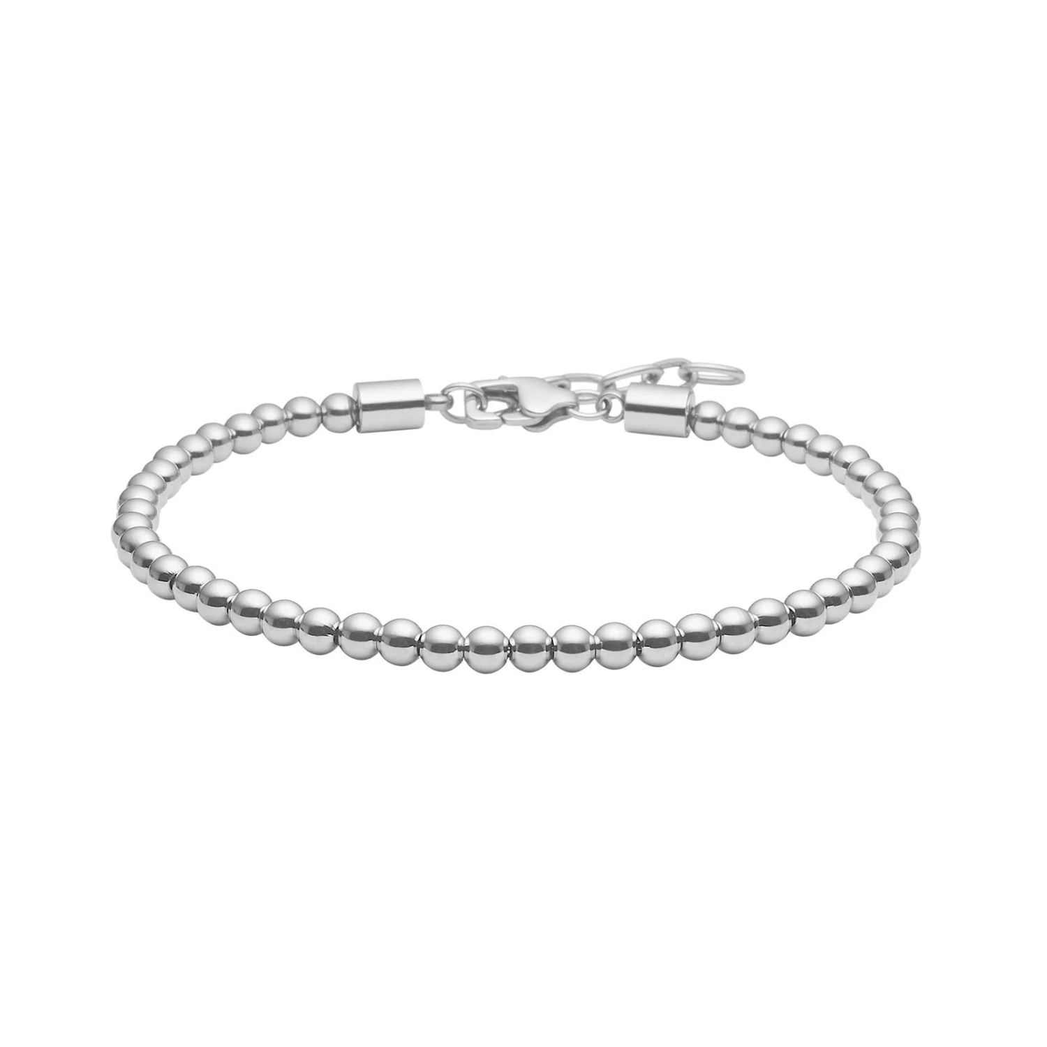 Son of Noa Herren Stahl Armband 4mm silberfarben aus Edelstahl, verstellbar 19-23cm, eleganter Armschmuck