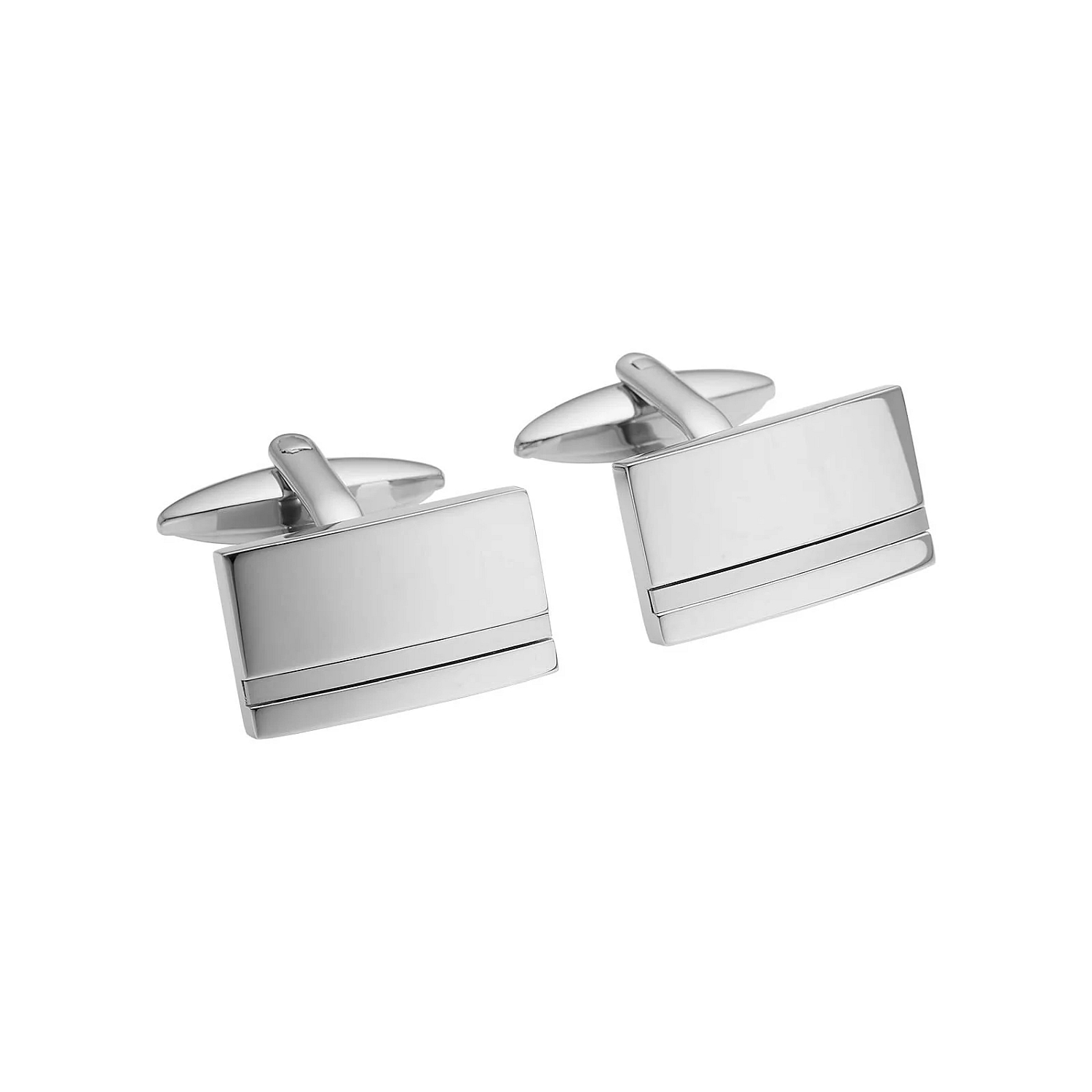 Edelstahl Manschettenknöpfe für Herren von Son of Noa – silberfarben, 20x12mm, stilvoll und elegant