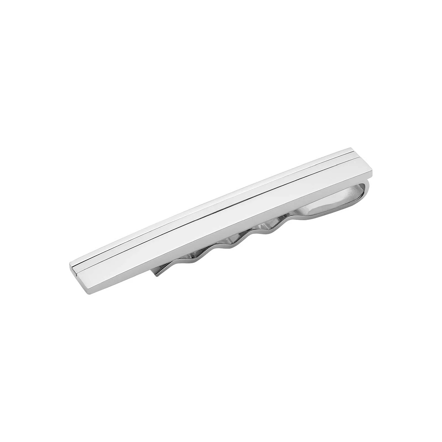 Son of Noa Edelstahl Krawattenhalter für Herren, silberfarben, 60x8mm Ansteckschmuck