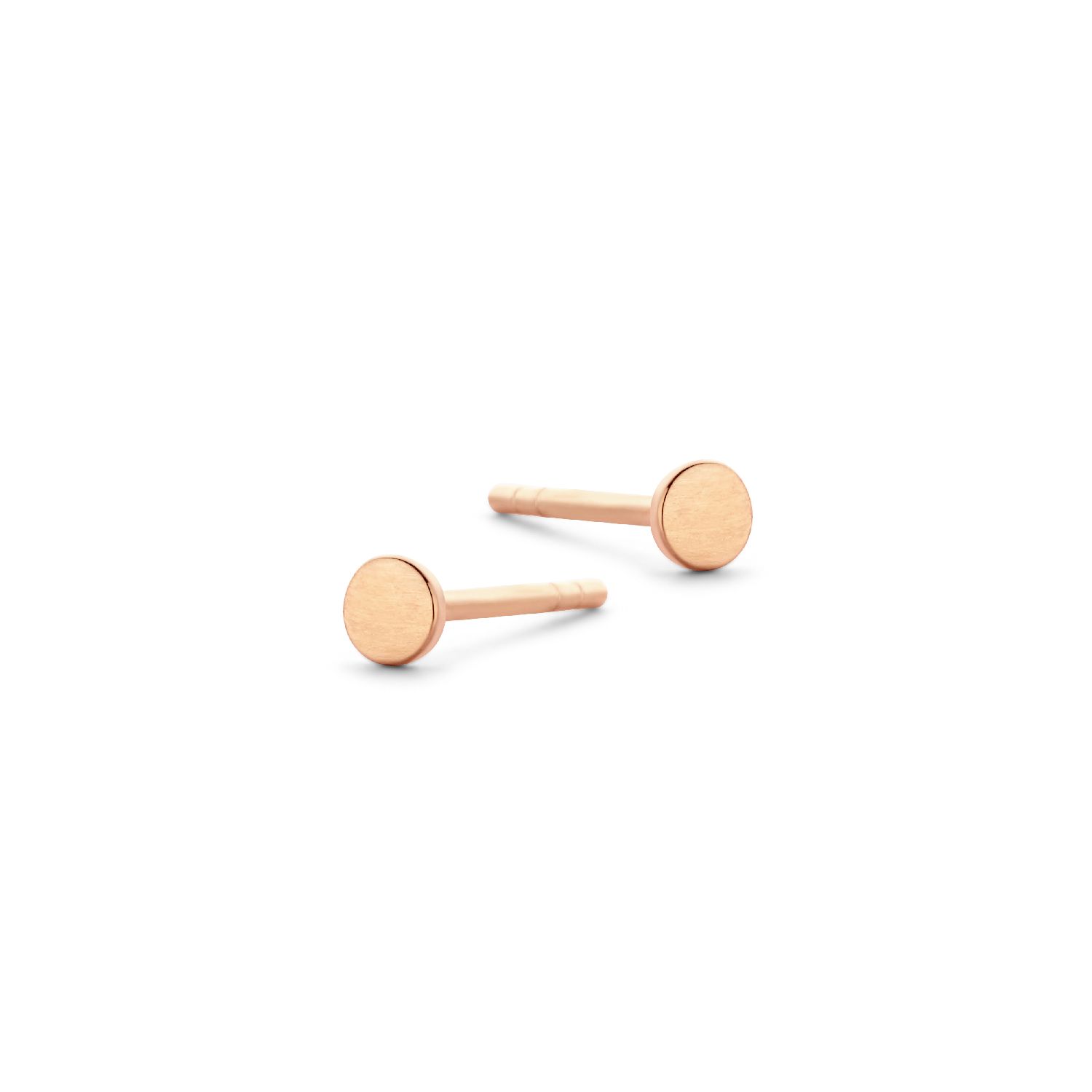 Obsession Ohrstecker von SpiritIcons - Rosé vergoldet, Ø 3,2mm, Damen Ohrschmuck in rot/roségoldfarben aus