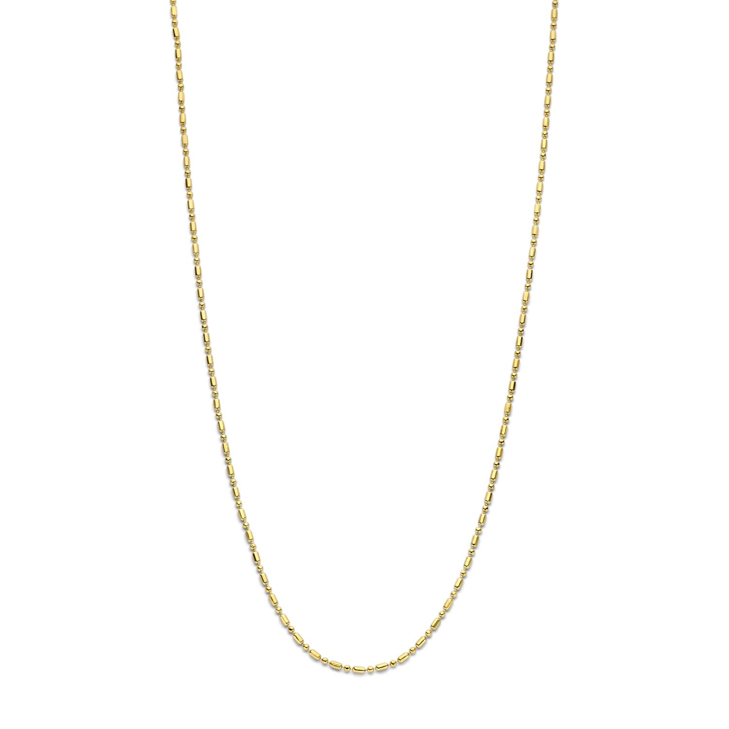 SpiritIcons Elisa Pendant Kette für Damen, 925 Silber vergoldet in Gold, 42/45 cm lang
