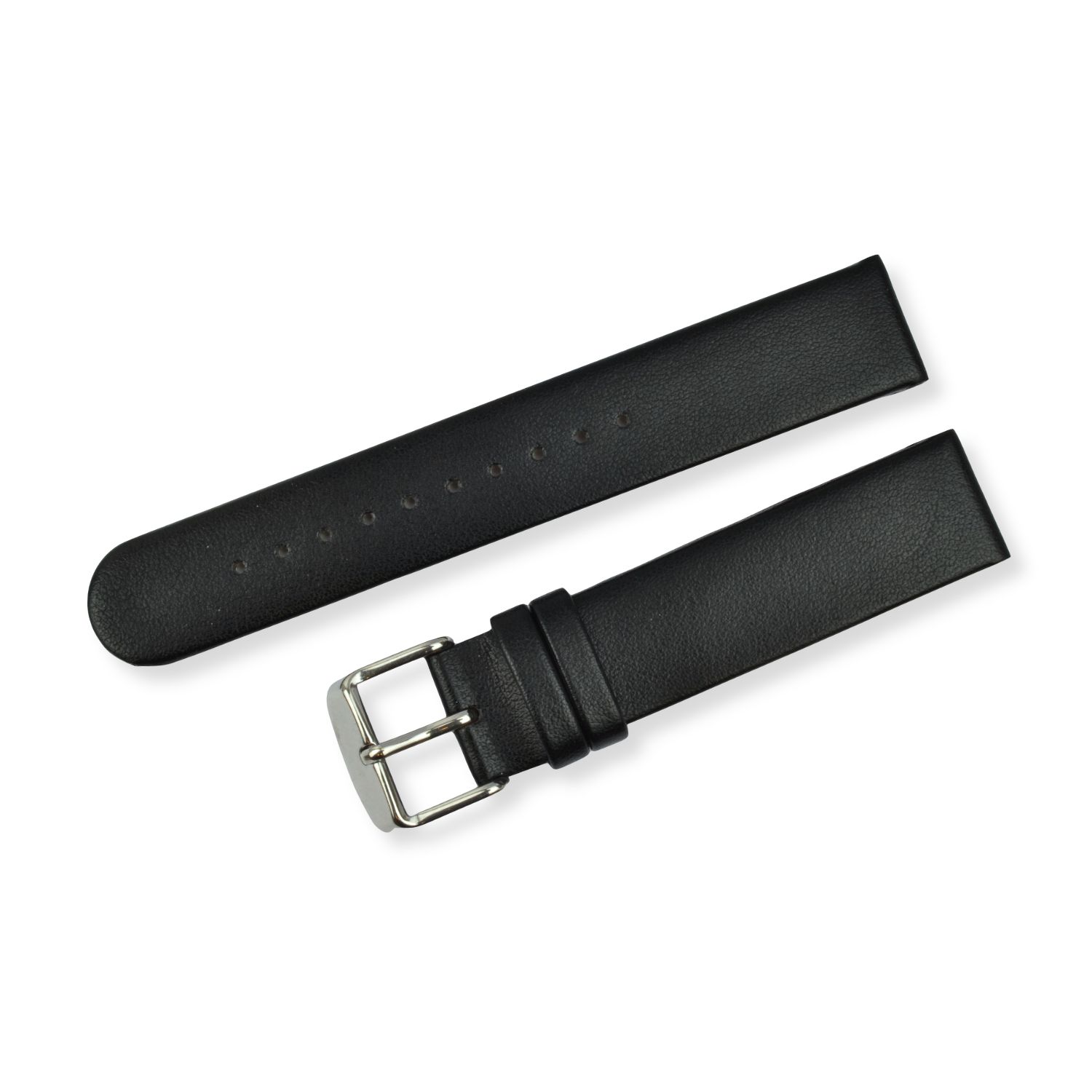 Schmidt Apfel-Vegan Uhrband schwarz 18mm für Herren und Damen – widerstandsfähig aus Apfelfasern