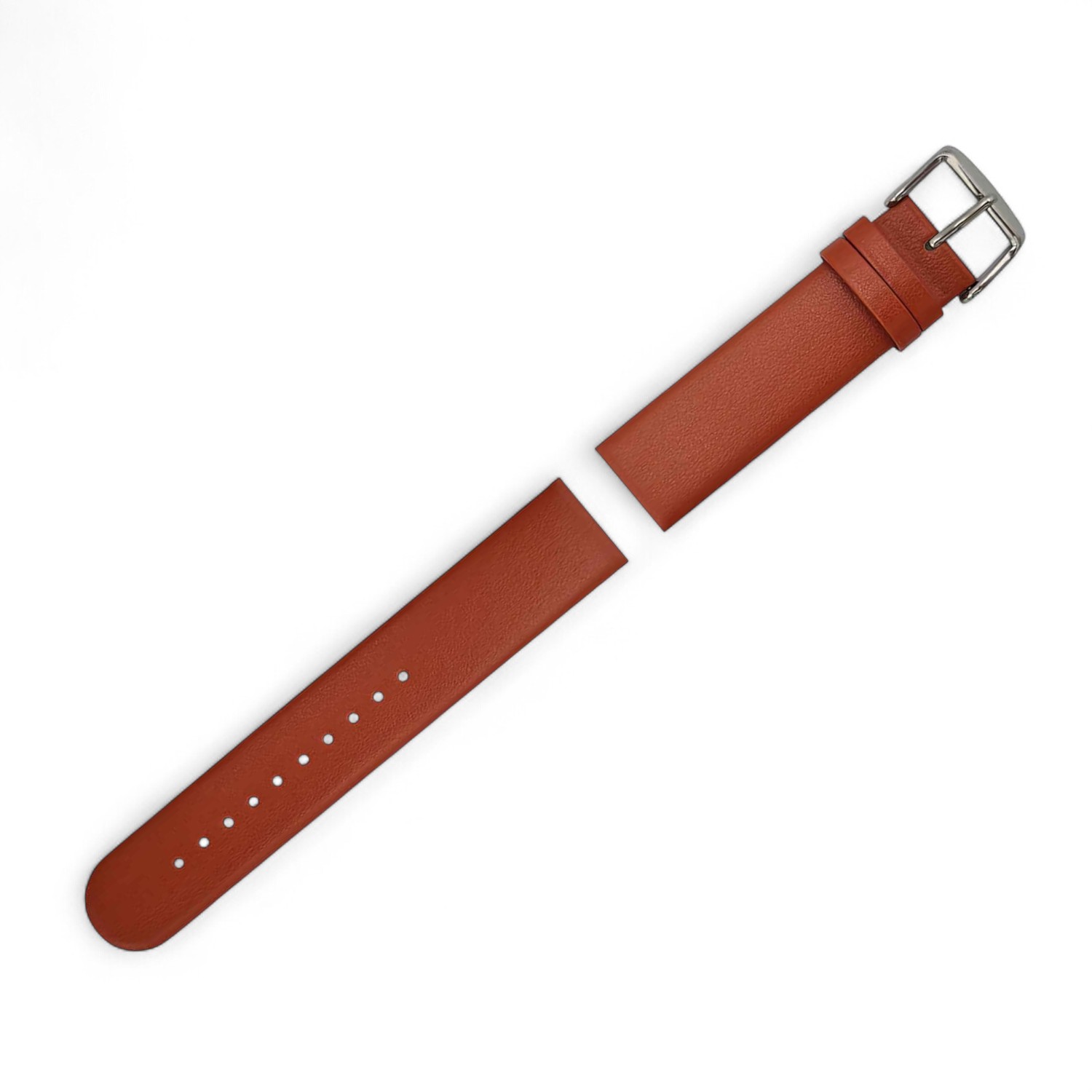 Schmidt Apfel-Vegan Uhrband rostbraun 18mm für Herren & Damen – widerstandsfähig aus Apfelfasern