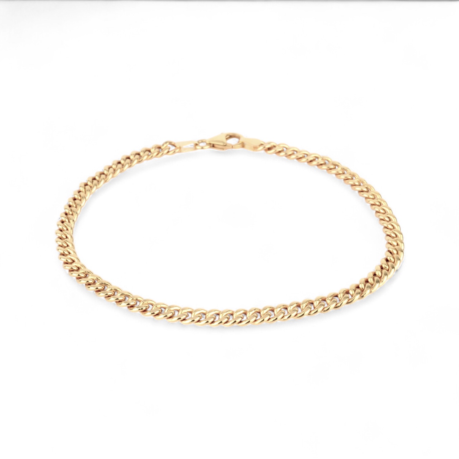 Schmidt Panzer Armband, Gold 585, Unisex, 21cm, goldfarben