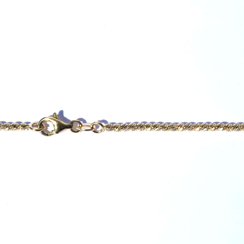 Schmidt Kugelkette mit Karabiner für Damen, goldfarben, 585er Gold, Ø 1,9mm, 19cm Armschmuck