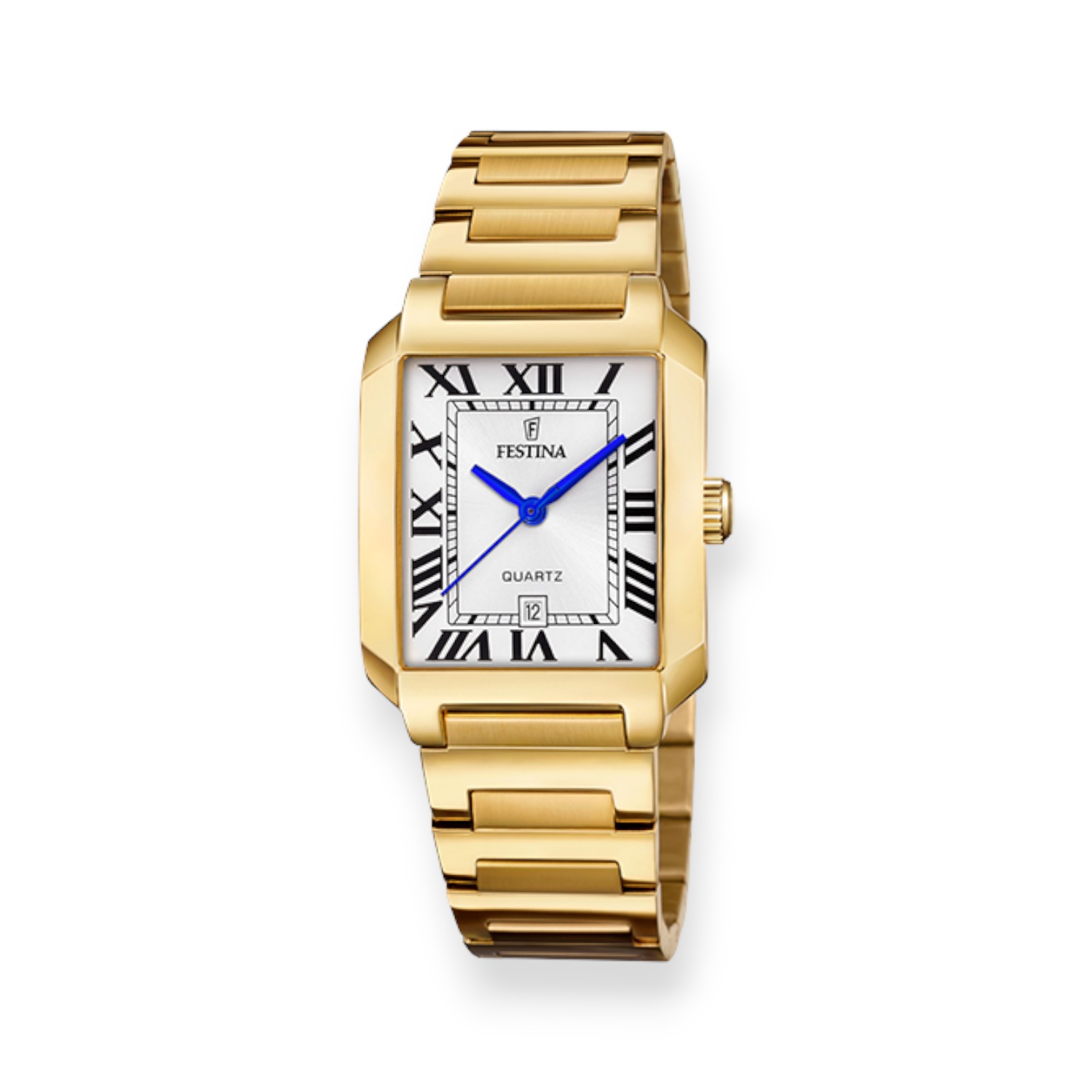 FESTINA Herren Armbanduhr Quarz goldfarben Edelstahl 29mm mit Mineralglas, wasserdicht bis 5 Bar