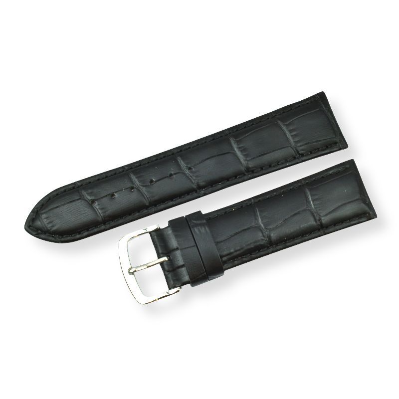 Schmidt Louisiana Uhrenarmband Leder 20mm Schwarz für Damen und Herren