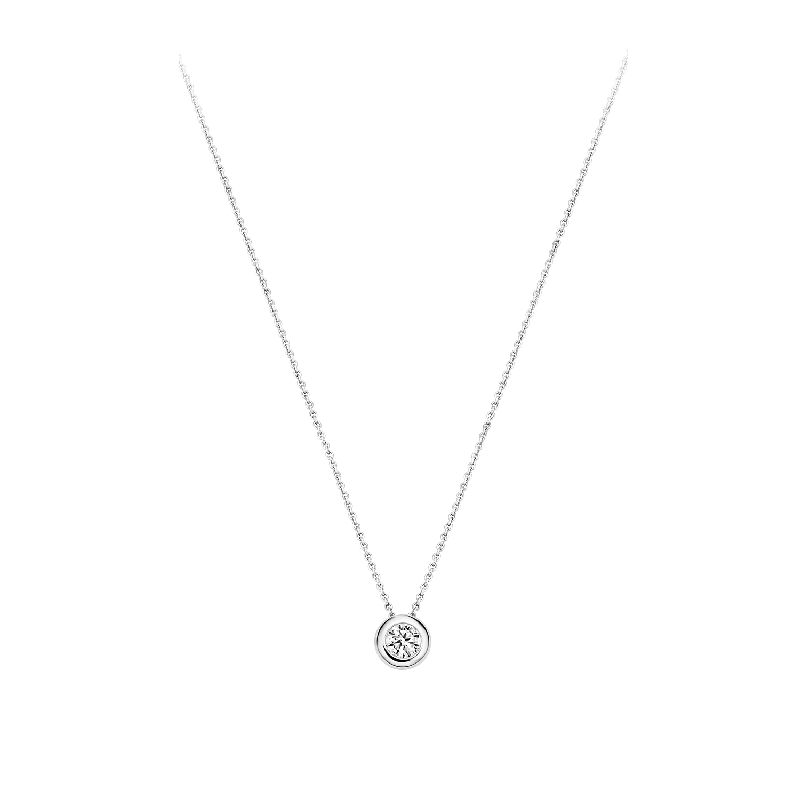 Blush Damen Kette 585er Weißgold mit Zirkonia, 42cm, silberfarben, 4,8mm