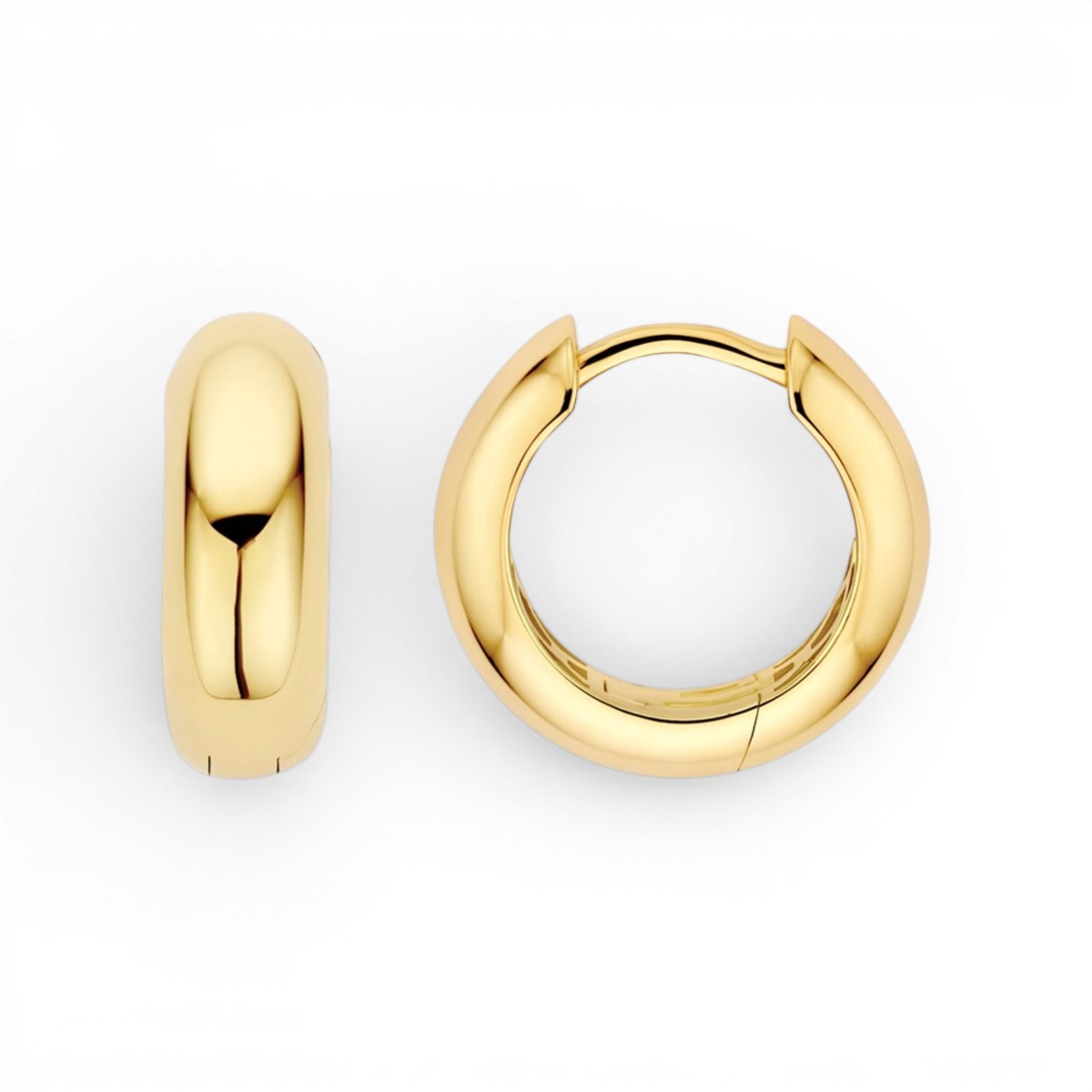 Blush Creole Ohrschmuck Damen 585 Gold 5mm goldfarben eleganter Schmuck für jeden Anlass