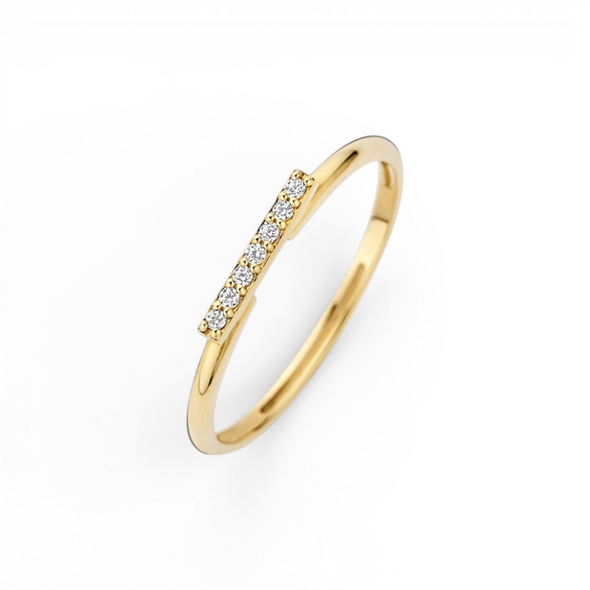 Blush Damenring aus 585 Gold mit Zirkonia, goldfarben, Größe 54 - Eleganter Schmuck für jeden Anlass