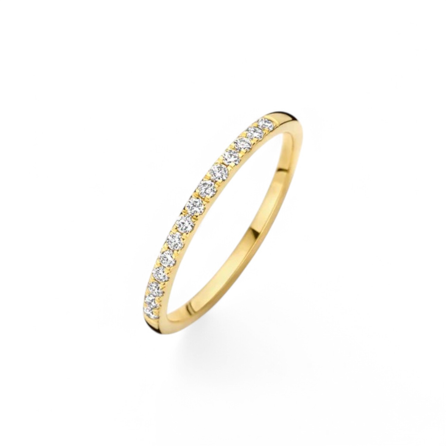 Blush Labor Diamant Ring für Damen, 14 Brillanten, 0.21ct, Gold 585, Größe 52