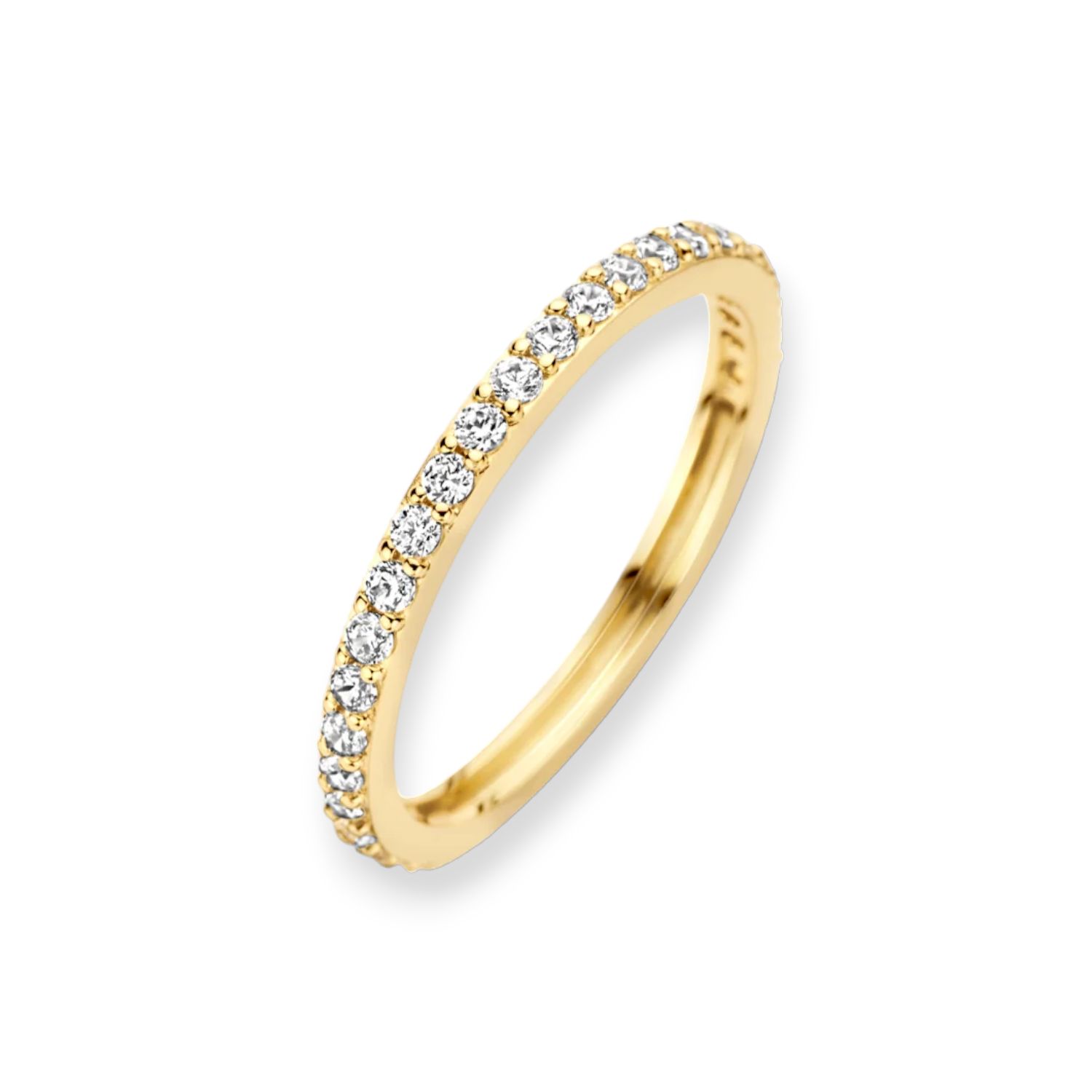 Blush Verlobungsring für Damen, 585 Gold mit Zirkonia, Größe 54, 1,9mm