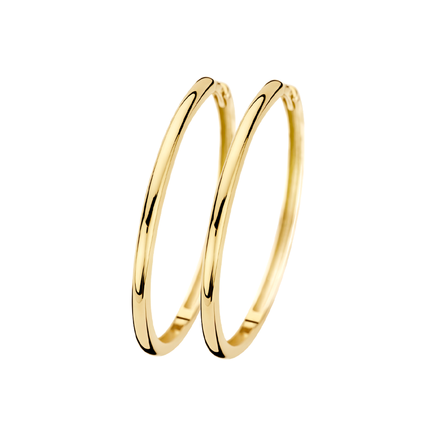 Blush Creolen Ø 30mm goldfarben aus 585 Gold für Damen - eleganter Ohrschmuck
