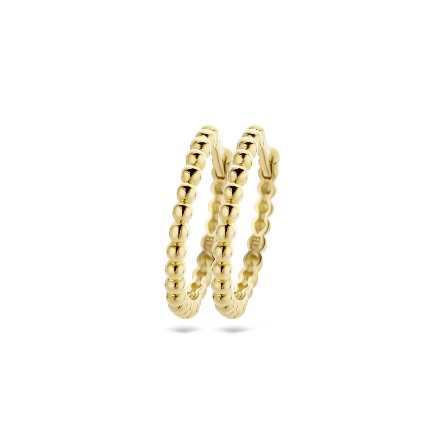 Blush Kugelcreolen in Gold, 585er Legierung, Ø 20,4mm, für Damen