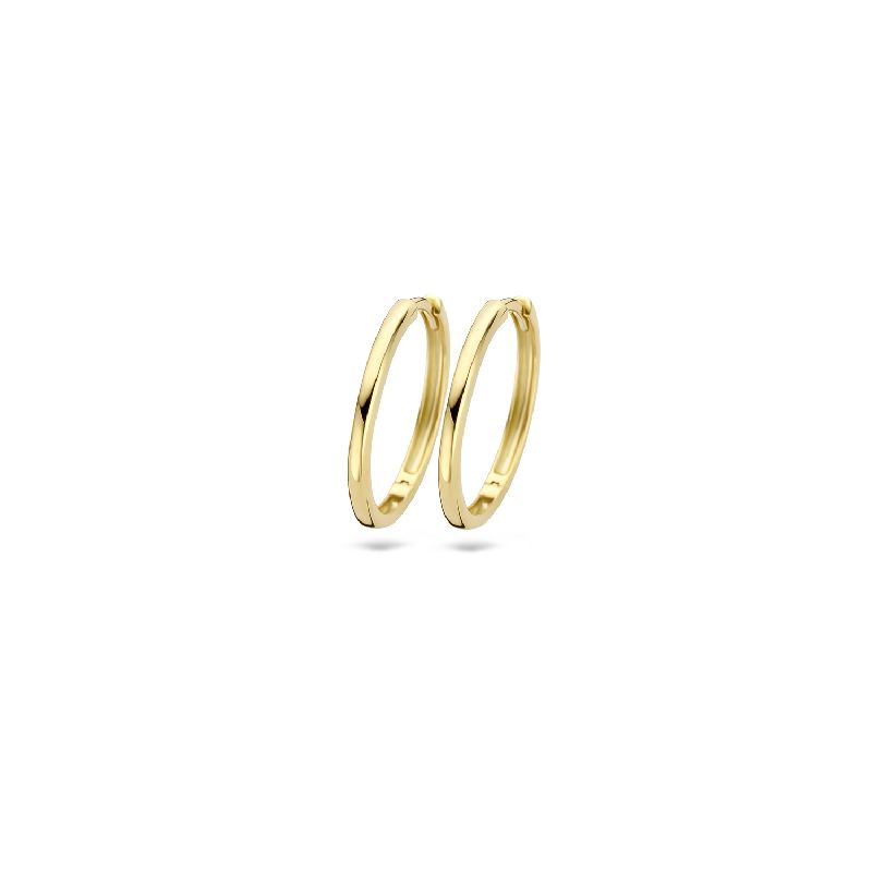 Blush Gold Creolen Ø 19,5mm für Damen aus 585er Gold – Eleganter Ohrschmuck in Goldfarbe