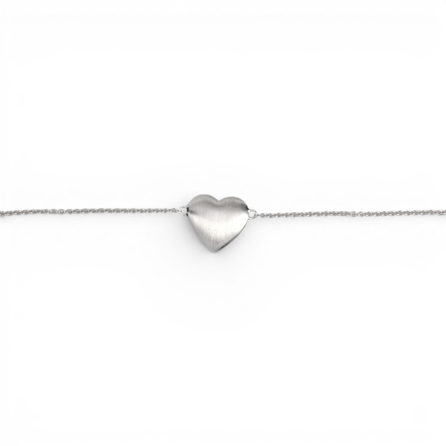 Schmidt Damen Armband mit Herz aus 925 Silber, silberfarben, Kettenlängen 14/16/18 cm, elegant für jeden