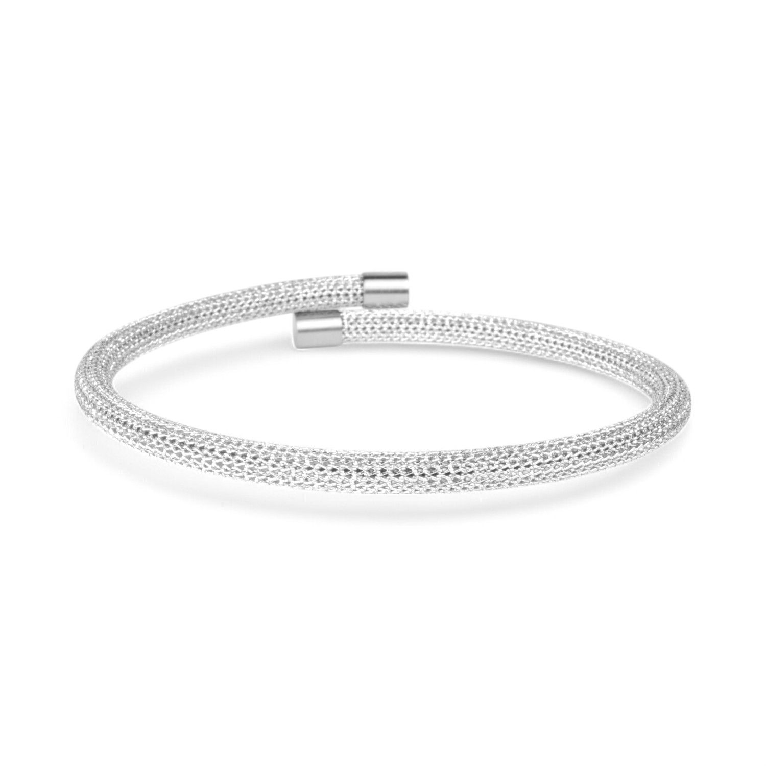 Schmidt Damen Armreif aus Edelstahl in Silber, 3,5mm, 66x52mm – Eleganter Schmuck für jeden Anlass