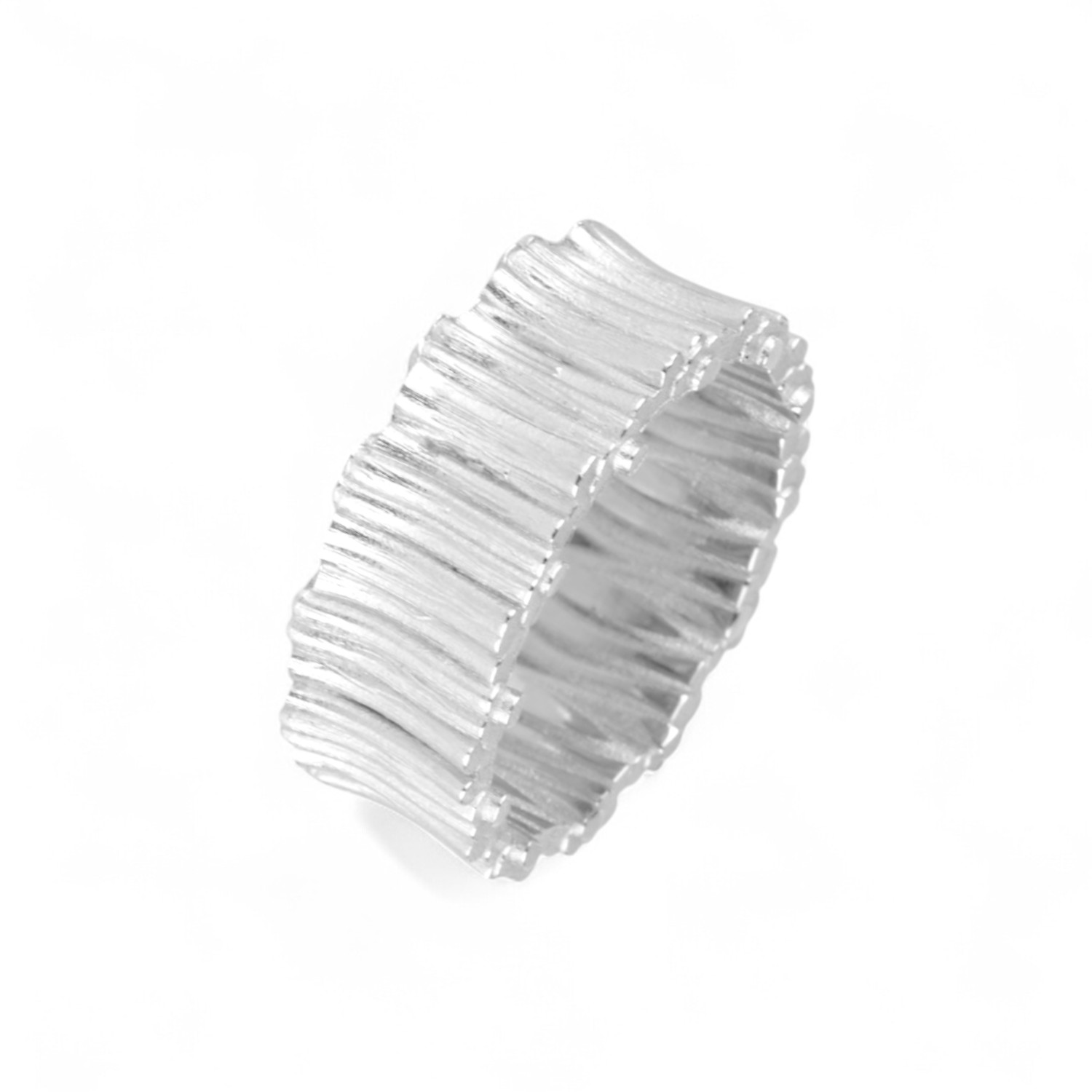 noën Forest Ring small 925 Silber für Damen, silber, Größe 56