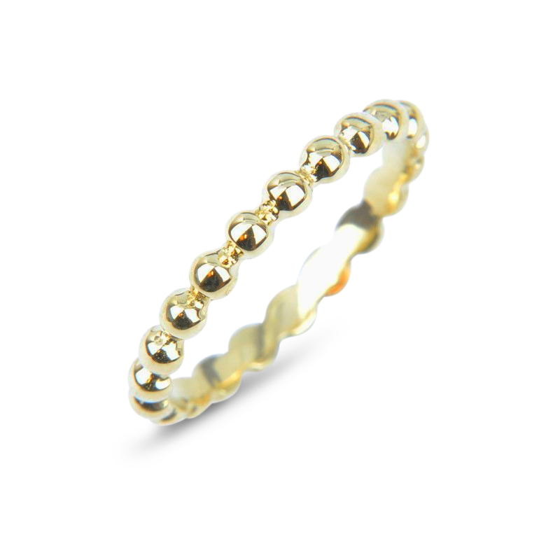 Schmidt Damen Ring Halbkugeln aus 375 Gold, goldfarben, Größe 56 – Eleganter Schmuck für besondere Anlässe