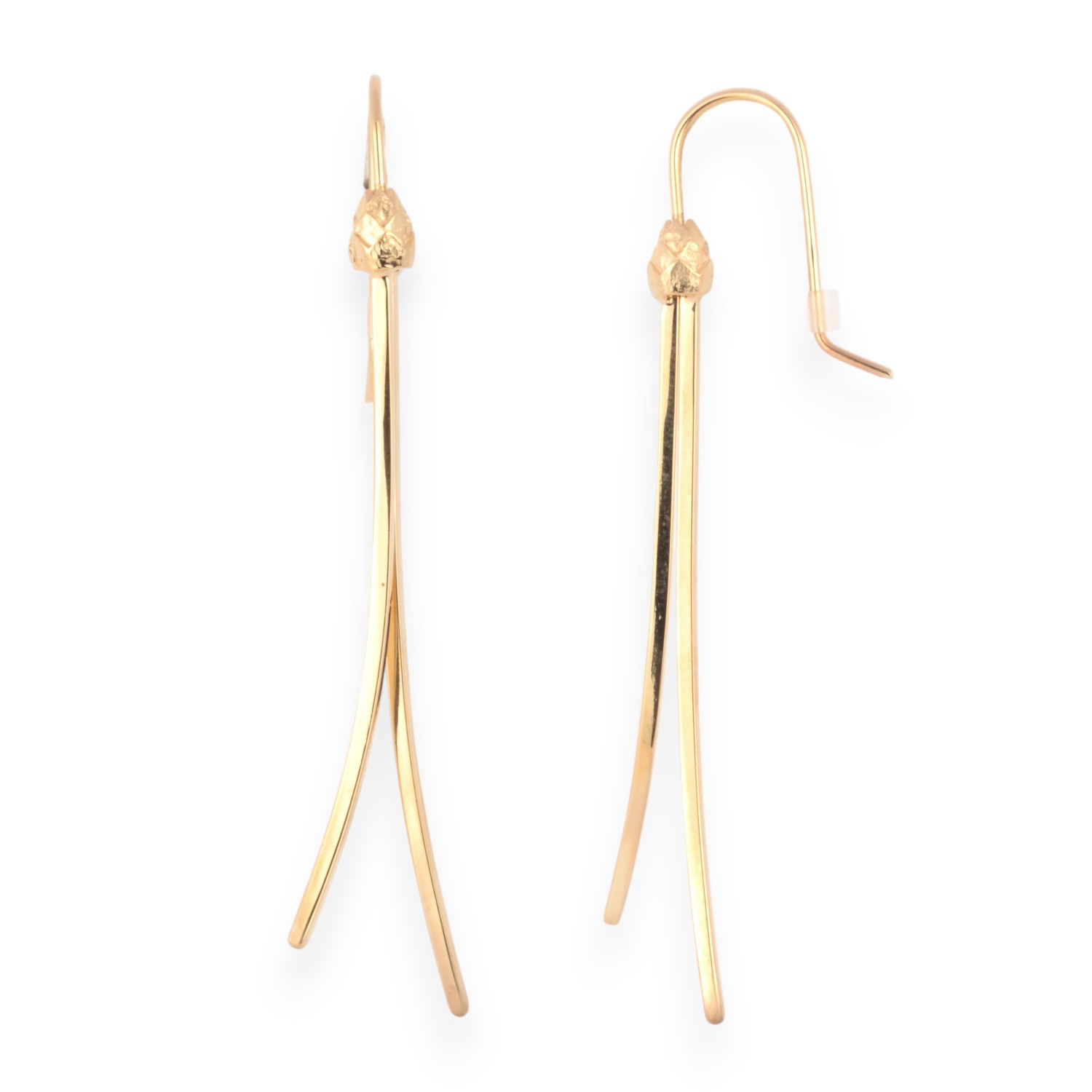 noën Ohrringe 2-er Damen aus 925 Silber vergoldet, goldfarben, ca. 6,5mm Ohrschmuck