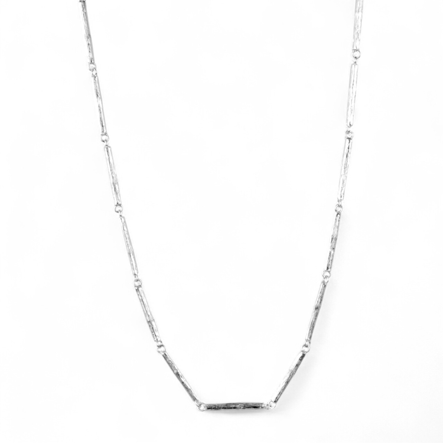 noën Forest Halskette für Damen aus 925 Silber, 43 cm lang, silberfarben, 2,3 mm dick