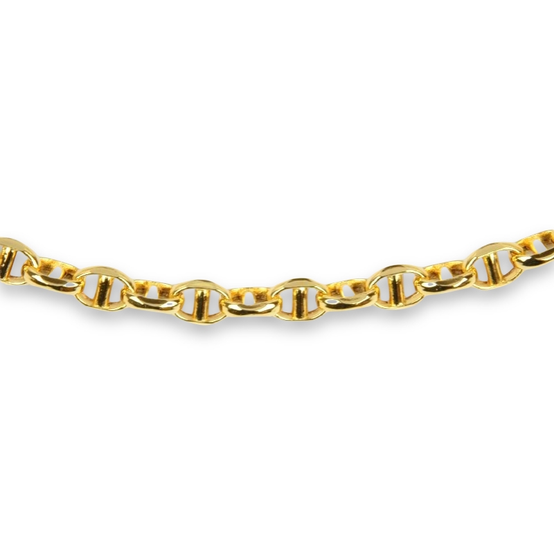 Schmidt Kette Steganker für Damen, 585 Gold, 45 cm, Hauptfarbe Gold