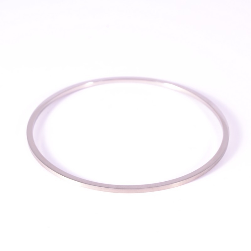 Ernstes Design Damen Armreif, Edelstahl, Silber Mattiert