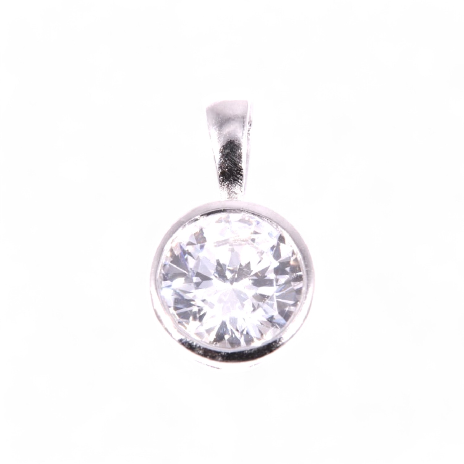 Schmidt Damen Anhänger aus 925 Silber mit Zirkonia - eleganter Schmuck in Silberfarben