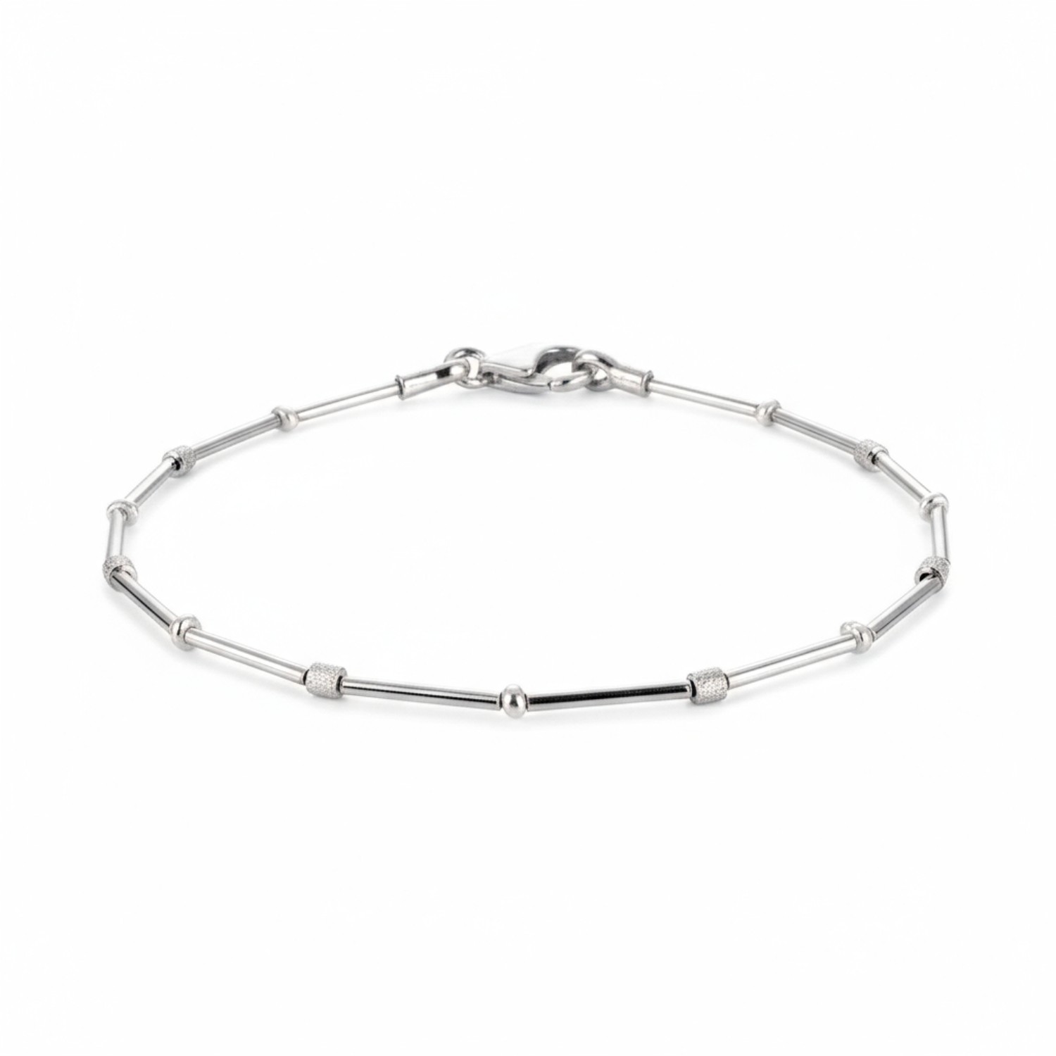 Schmidt Damen Armband aus 925 Silber mit feinen Süsswasserperlen, 18,5 cm, silber-weiß, eleganter Armschmuck