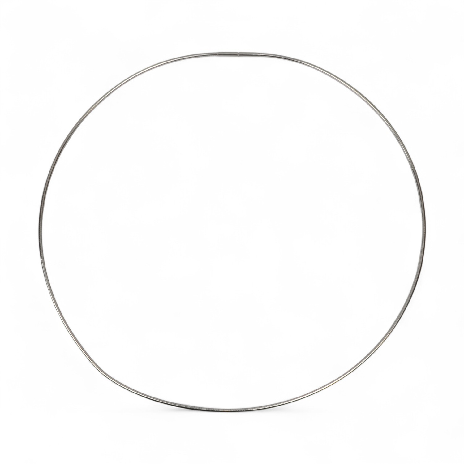 Schmidt Halsreif Bajonett 925 Silber Damen Kette 45cm Ø 2mm silberfarben
