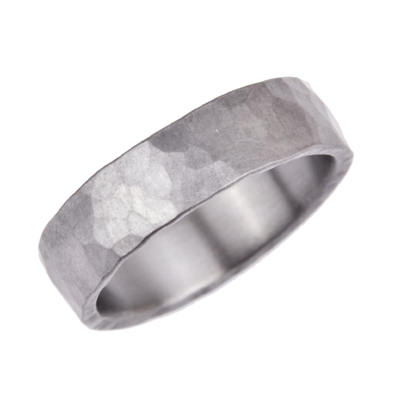 Haudarin Tantal Ring schwarz für Herren und Damen, Trauring in Größe 62, edles Design aus Tantal