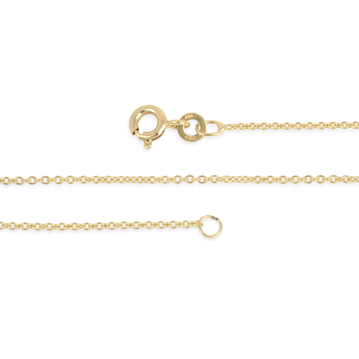 Schmidt Damen Kette Rundanker 333 Gold, 45cm, goldfarben, feines Design für jeden Anlass