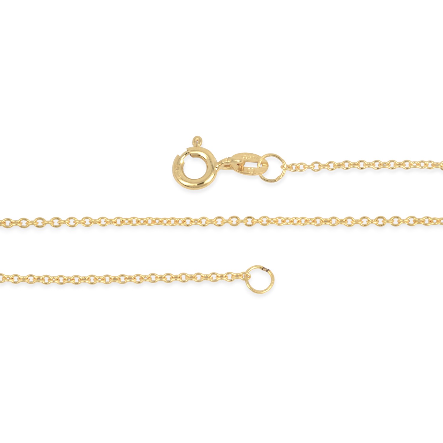 Schmidt Damen Kette Rundanker 585 Gold 42cm, goldfarben, Ø 1mm – Elegantes Schmuckstück für jeden Anlass