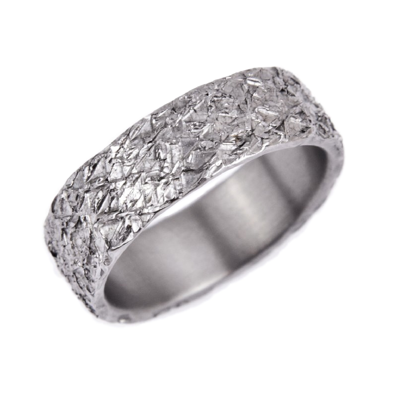 Haudarin Tantal Ring 7mm schwarz für Herren und Damen – eleganter Trauring in Größe 62