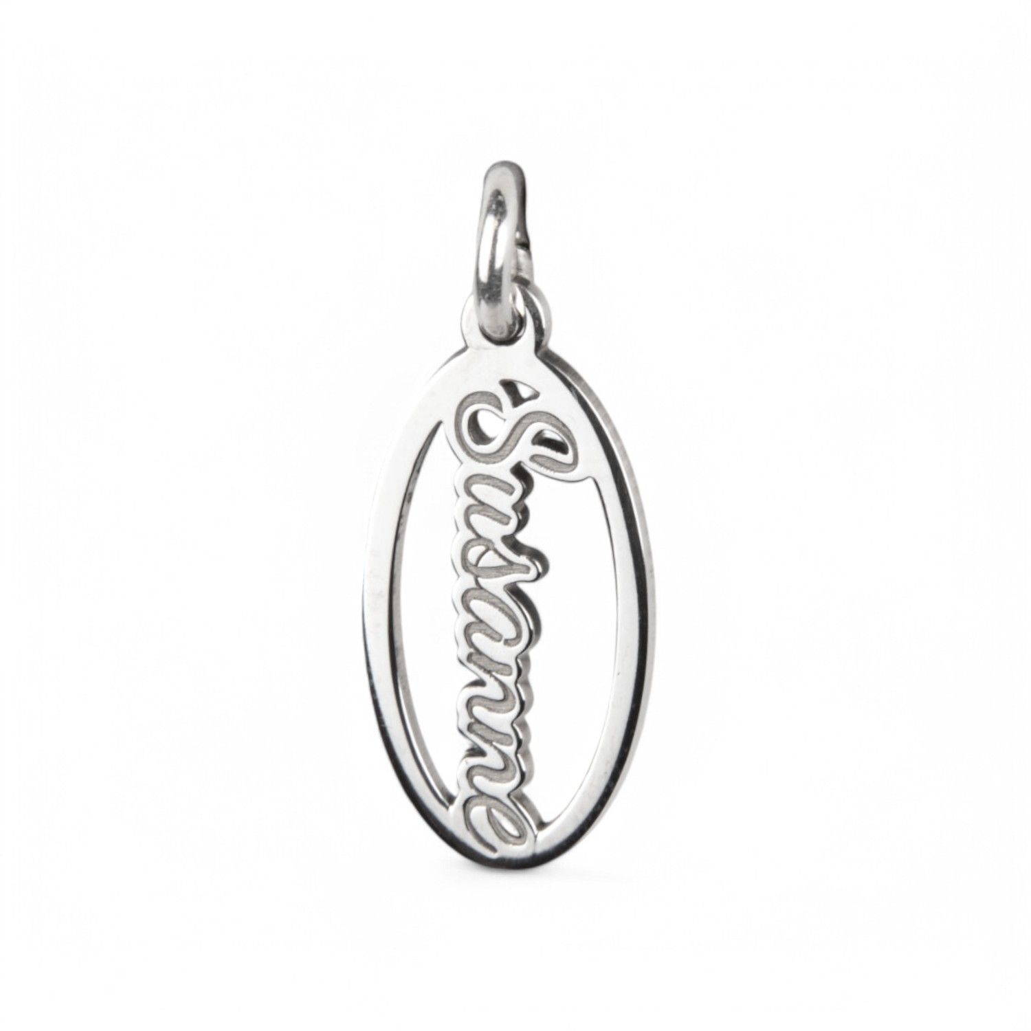 Ovaler Silberanhänger mit Namen für Damen - 925er Silber, personalisierbar, 18,5x10,2 mm von Schmidt