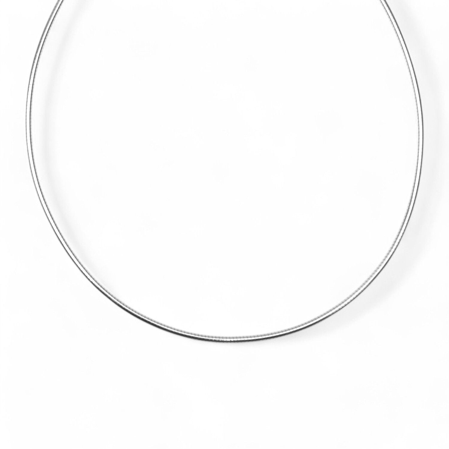 Schmidt Halsreif 925 Silber, 1,9mm, 38cm Länge, Damen - Silberfarben