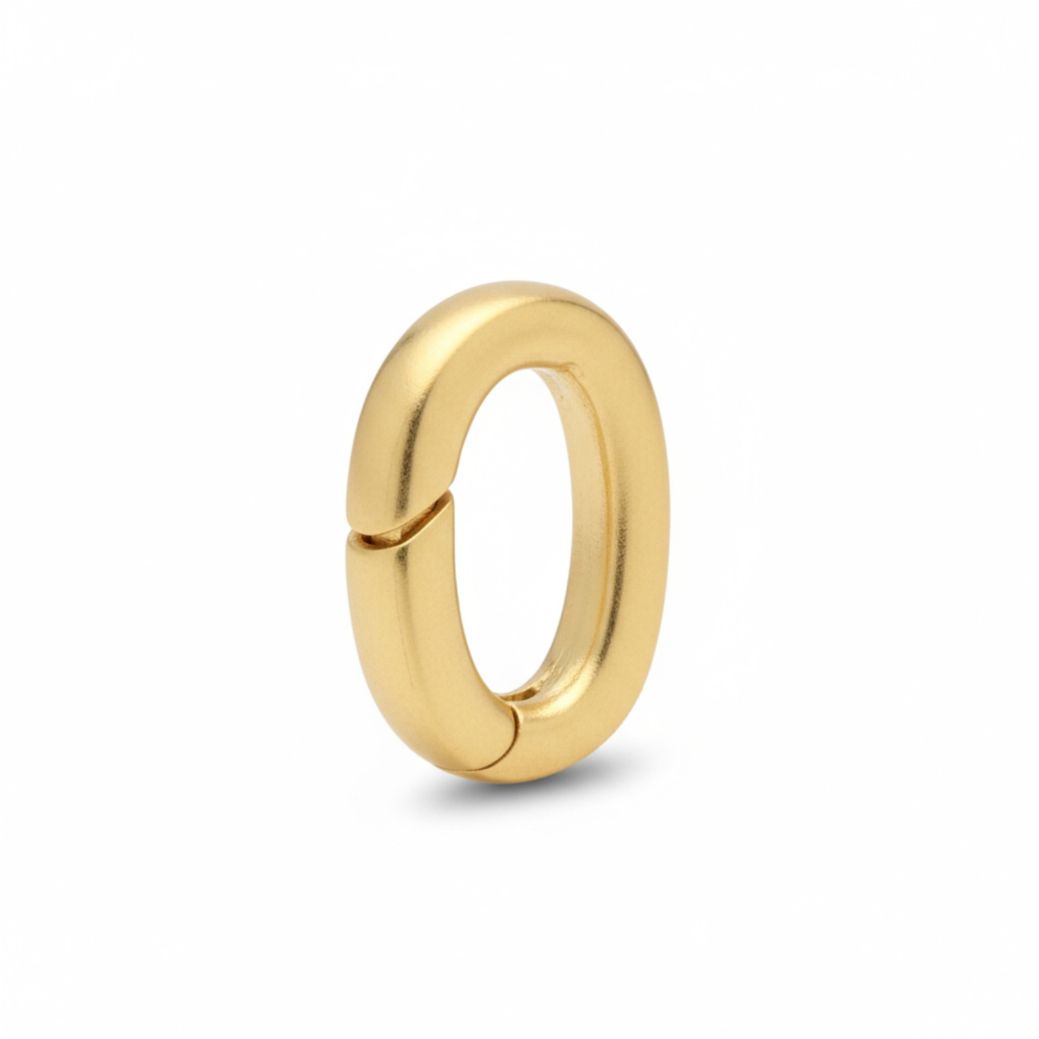 Schmidt Anhänger Clip Damen vergoldet matt aus 925 Silber, goldfarben, 10,4x7,2x1,8mm